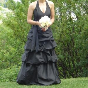 Black Prom/Grad/Bridesmaids 2 Piece Dress